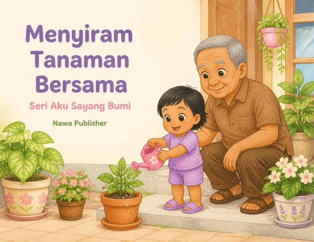 Menyiram Tanaman Bersama